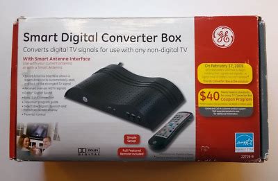 general electric digital converter box|GE Digital Converter Box 22729 : .